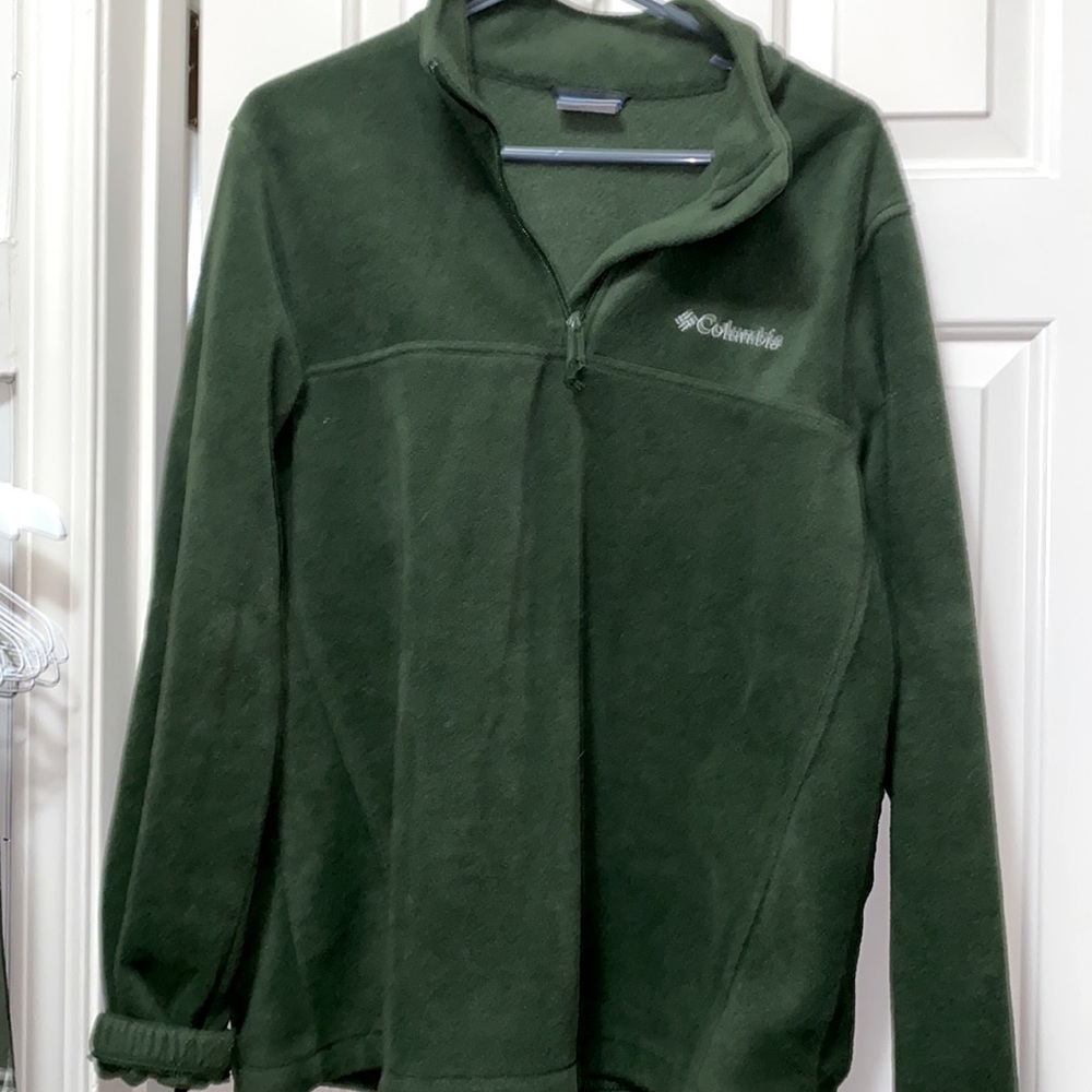Large Columbia men’s dark green quarter zip